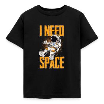 Astronaute Univers Espace Cosmos Voie Lactée - T-shirt Enfant - noir - Devant - AI Model Kid Female (0cm)