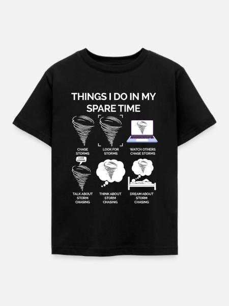Tornado - Kinder T-Shirt - Schwarz