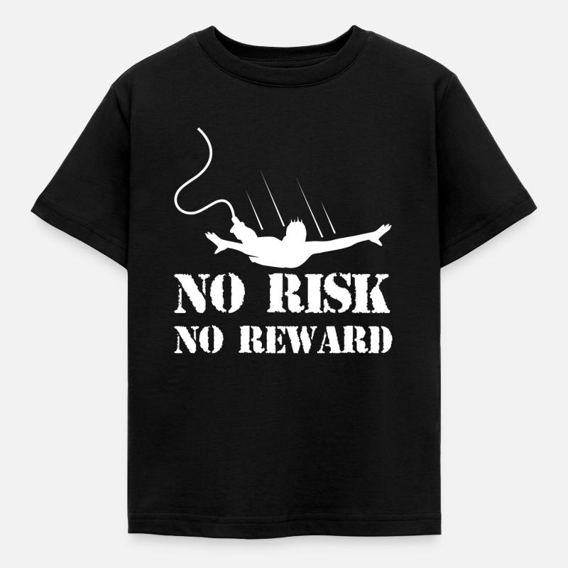 Bungee Jumping Evolution Sport Fun - Kids' T-Shirt - black
