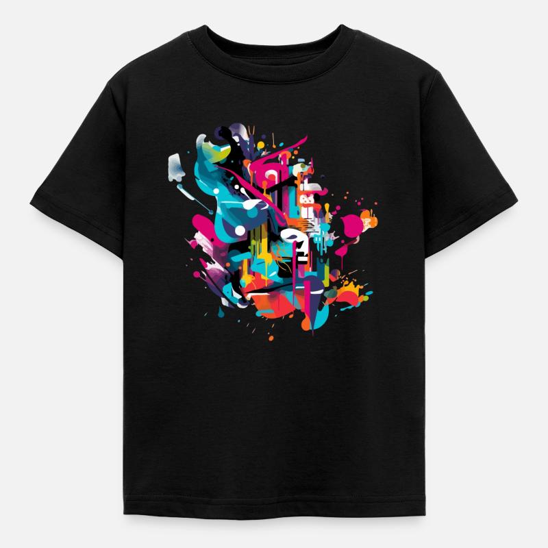 Graffiti-Kultur - Kinder T-Shirt - Schwarz