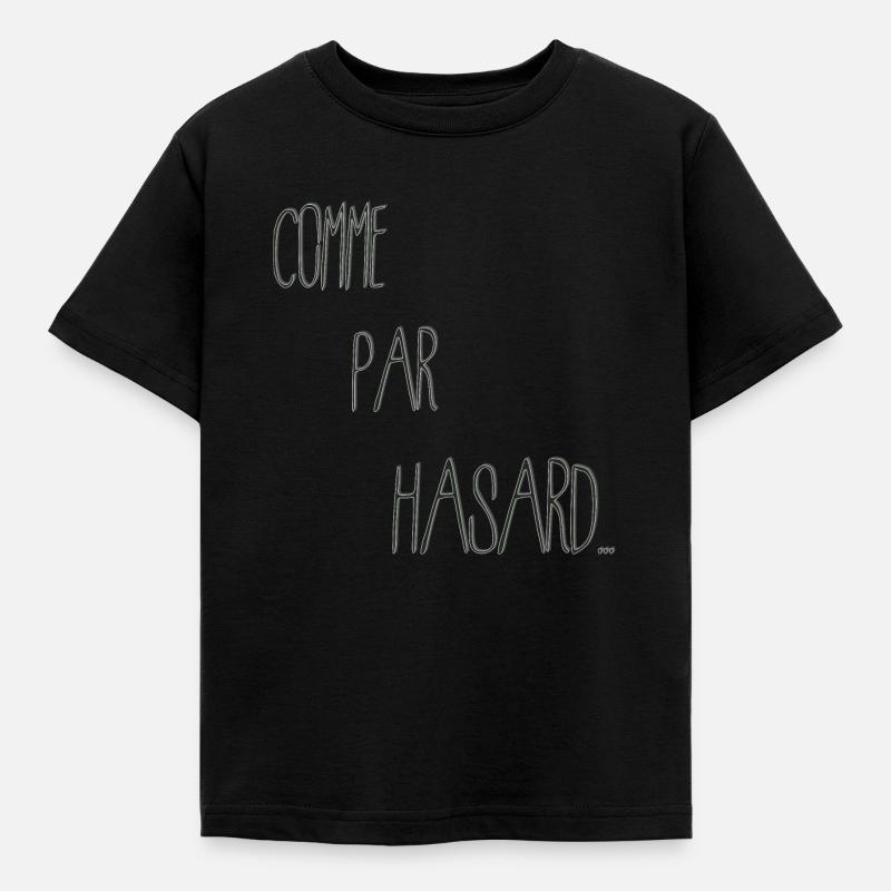 Zufall - Kinder T-Shirt - Schwarz