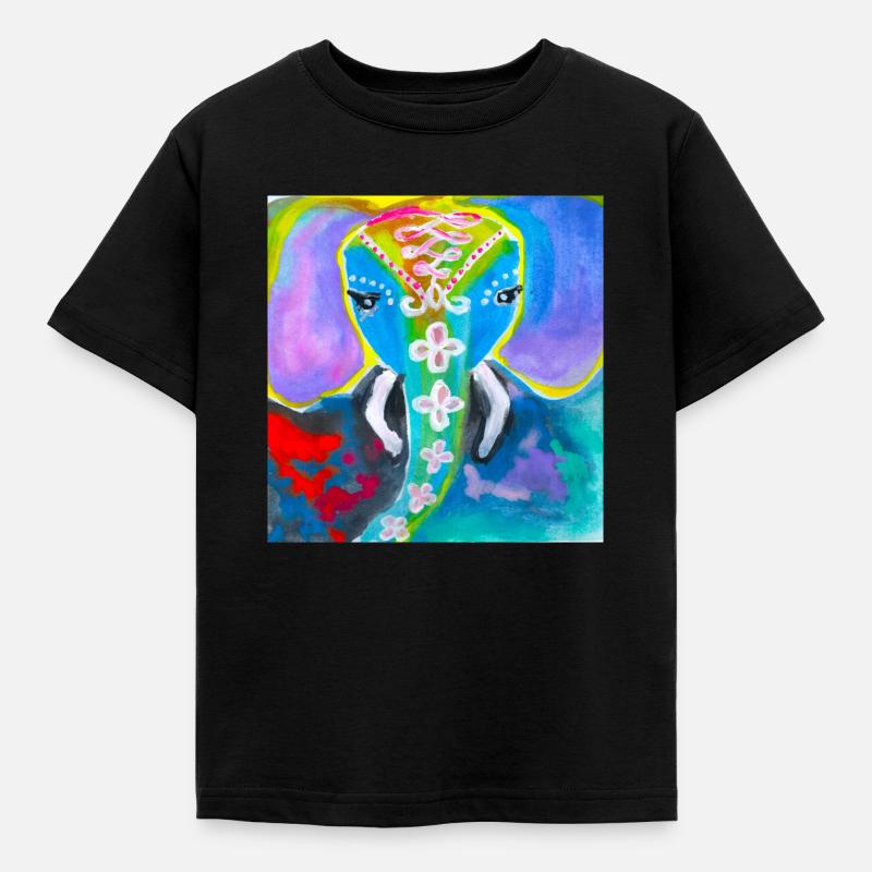 Éléphant - T-shirt Enfant - noir