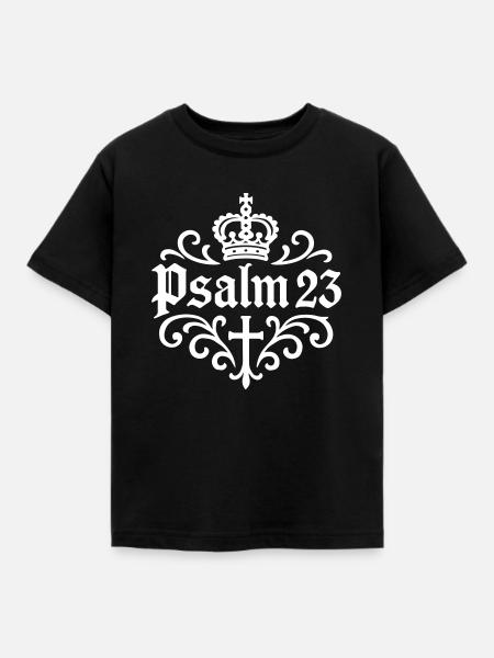 Psalm 23 Christlich - Kinder T-Shirt - Schwarz