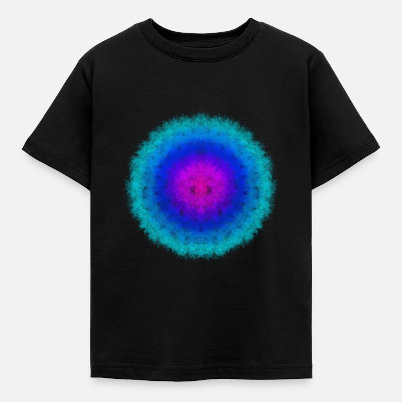 Mandala - Kinder T-Shirt - Schwarz