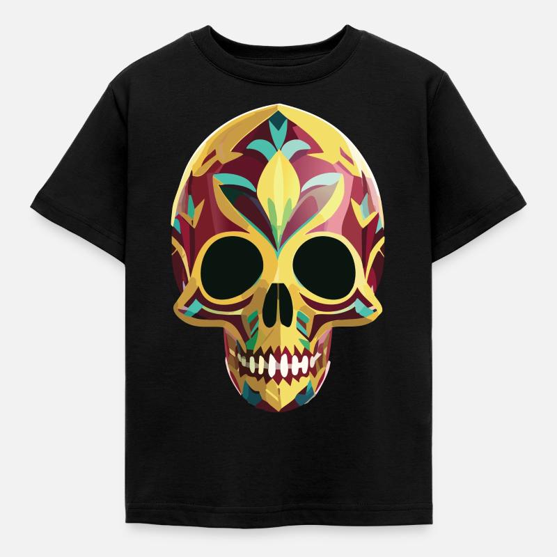 Calavera - Crâne coloré - T-shirt Enfant - noir