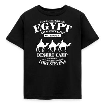 Ägypten Dromedar - Kinder T-Shirt - Schwarz - Vorne - AI Model Kid Female (0cm)