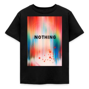 Nothing omikly colors multi color bow - Kids' T-Shirt - black - Front - AI Model Kid Female (0cm)