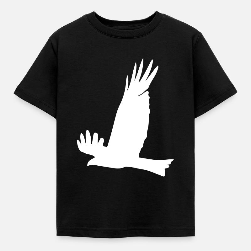Adler - Kinder T-Shirt - Schwarz