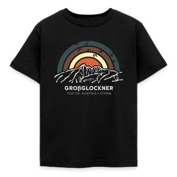Großglockner Hohe Tauern Hochalpenstrasse Austria - Kinder T-Shirt - Schwarz - Vorne - AI Model Kid Female (0cm)