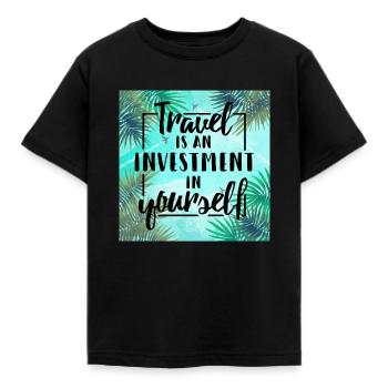 Cadeau vacances - T-shirt Enfant - noir - Devant - AI Model Kid Female (0cm)