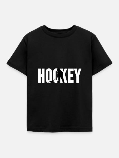 Hockey - Kinder T-Shirt - Schwarz