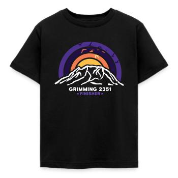 Hoher Grimming Dachstein Dachstein Mountains Hiking - Kids' T-Shirt - black - Front - AI Model Kid Female (0cm)