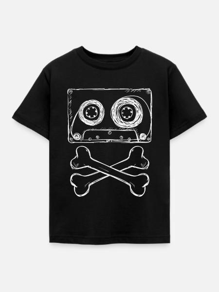 Pirate Music - Kinder T-Shirt - Schwarz