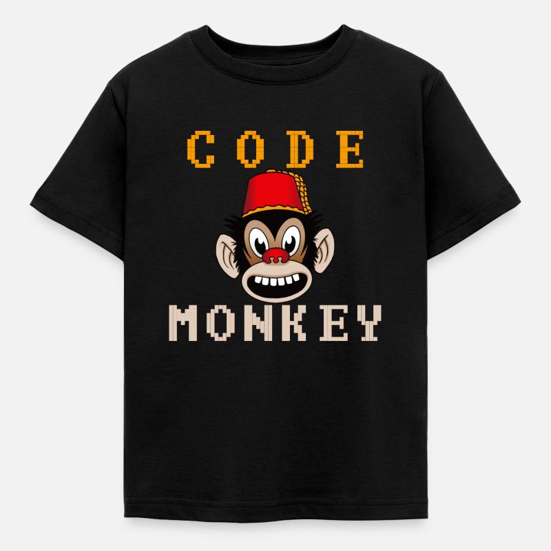 Code singe - T-shirt Enfant - noir