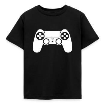 console controller games, gift idea, geek, console - Kids' T-Shirt - black - Front - AI Model Kid Female (0cm)