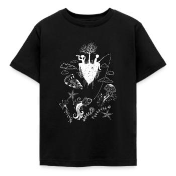 Fantasy Sous-marin Design - T-shirt Enfant - noir - Devant - AI Model Kid Female (0cm)