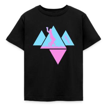 Unicycle UNICYCLE-Fille Unicycle StreetArt - T-shirt Enfant - noir - Devant - AI Model Kid Female (0cm)
