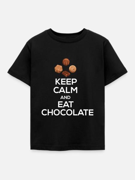 Schokolade - Kinder T-Shirt - Schwarz