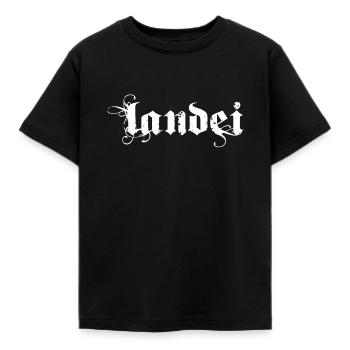Lustiger Vintage Landei Rustikal Spruch - Kinder T-Shirt - Schwarz - Vorne - AI Model Kid Female (0cm)