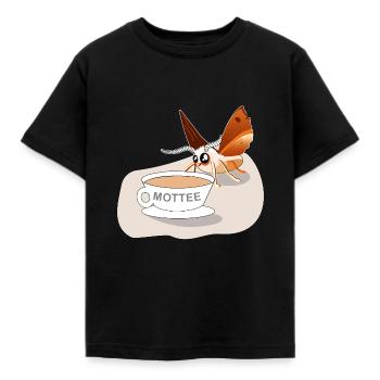 Mottee Motte Chemise Design Motif Cadeau - T-shirt Enfant - noir - Devant - AI Model Kid Female (0cm)