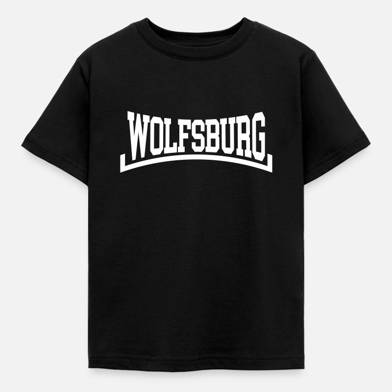 Wolfsburg - Kinder T-Shirt - Schwarz