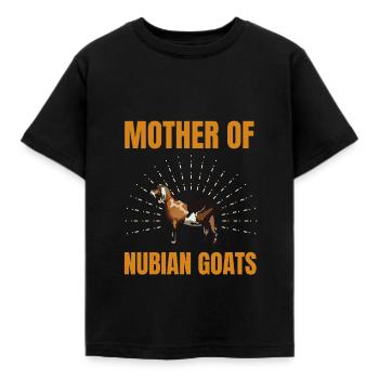 Fière maman chèvre nubienne - T-shirt Enfant - noir - Devant - AI Model Kid Female (0cm)
