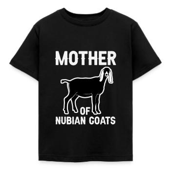 Nubische Ziegenmutter - Kinder T-Shirt - Schwarz - Vorne - AI Model Kid Female (0cm)