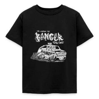 Ich wäre lieber Banger Racing - Kinder T-Shirt - Schwarz - Vorne - AI Model Kid Female (0cm)