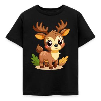 Mignon bébé orignal - T-shirt Enfant - noir - Devant - AI Model Kid Female (0cm)