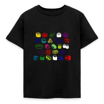 sushi art - Kinder T-Shirt - Schwarz - Vorne - AI Model Kid Female (0cm)