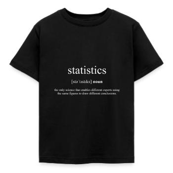 Statistiques Black Edition - T-shirt Enfant - noir - Devant - AI Model Kid Female (0cm)