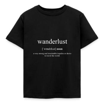 Wander lust () Black Edition - Kids' T-Shirt - black - Front - AI Model Kid Female (0cm)