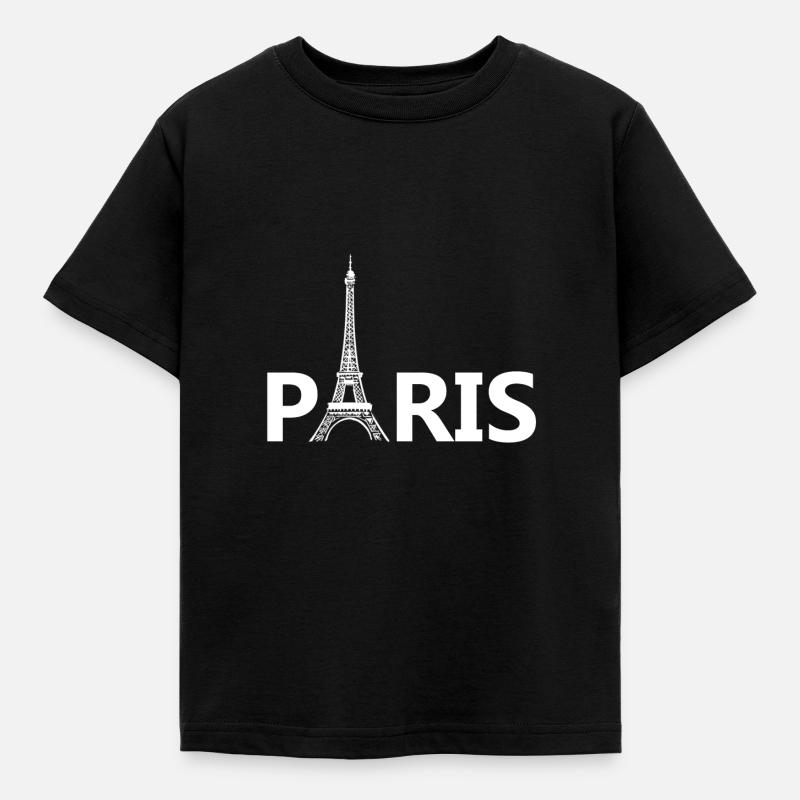 Paris Eiffel Tower - Eiffel Tower - Kids' T-Shirt - black