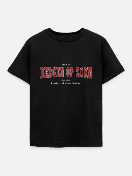Bergen op Zoom - Kinder T-Shirt - Schwarz