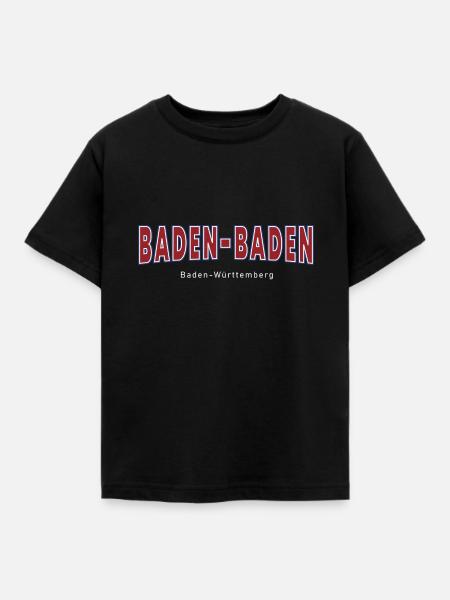 Baden-Baden - Kinder T-Shirt - Schwarz