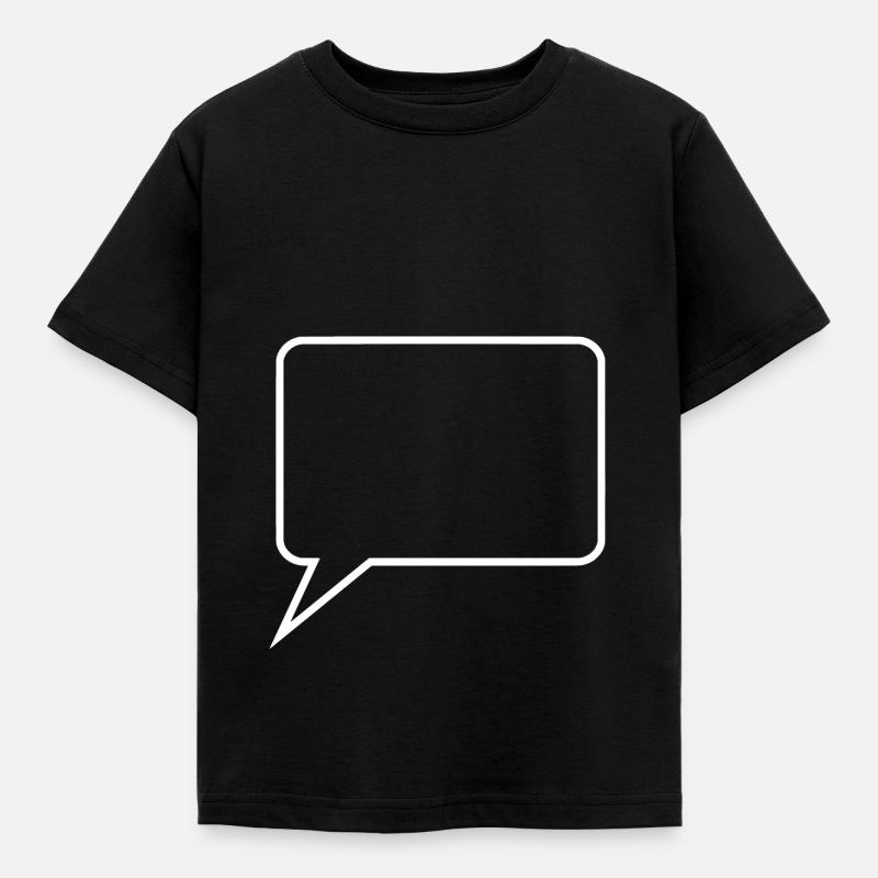 Personalize your own comic speech bubble - Kids' T-Shirt - black