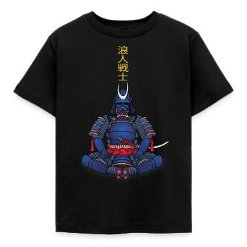 Ronin Senshi Design - Kids' T-Shirt - black - Front - AI Model Kid Female (0cm)