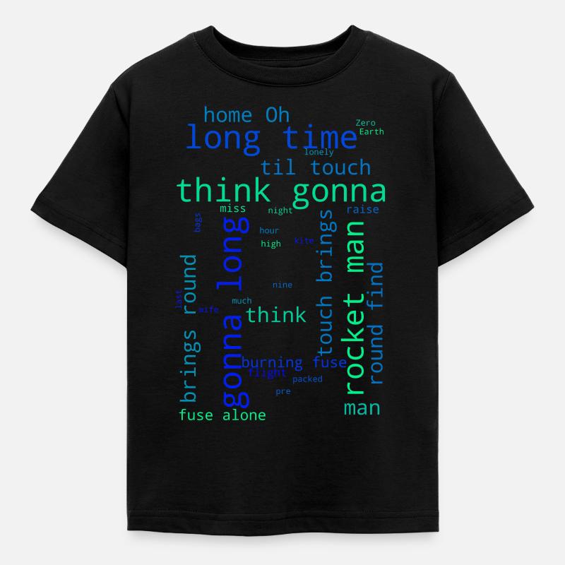 Fusée homme - T-shirt Enfant - noir