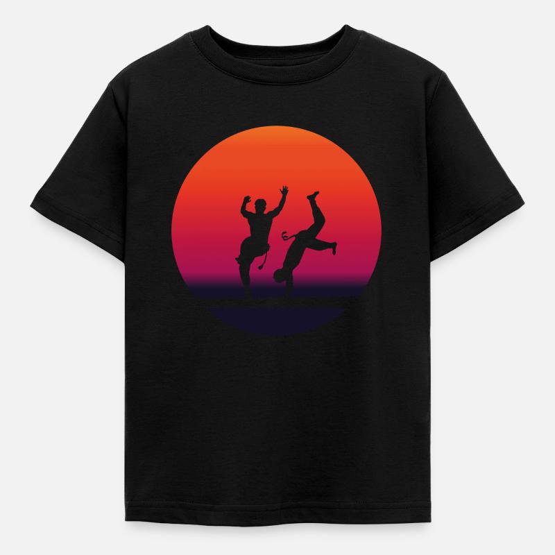 CAPOEIRA idée cadeau original passion combat - T-shirt Enfant - noir