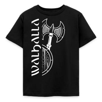 Valhalla Viking Vikings Bjoern Eisenseite - Kinder T-Shirt - Schwarz - Vorne - AI Model Kid Female (0cm)