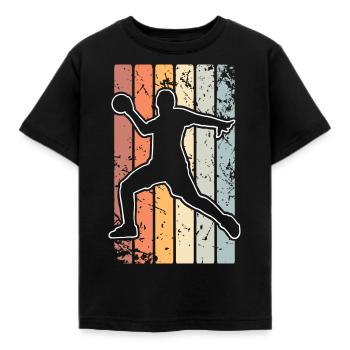 Handball Handballer - Kinder T-Shirt - Schwarz - Vorne - AI Model Kid Female (0cm)