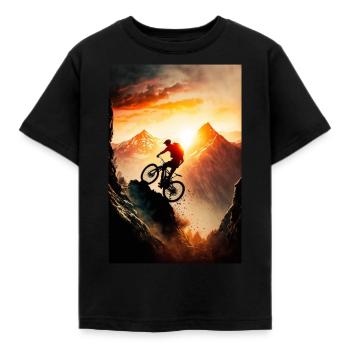 Sports de montagne VTT Downhill Graphics - T-shirt Enfant - noir - Devant - AI Model Kid Female (0cm)