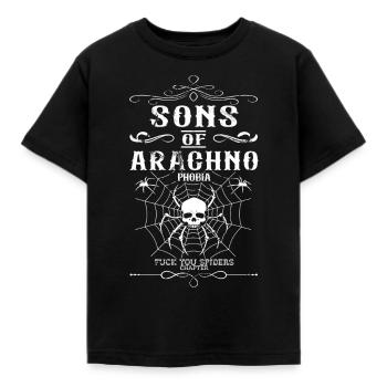 Sons of Arachnophobia - Kinder T-Shirt - Schwarz - Vorne - AI Model Kid Female (0cm)