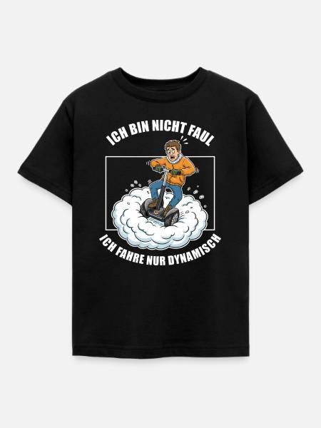 Ich fahre nur dynamisch - Kinder T-Shirt - Schwarz