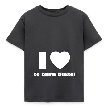 Autofahrer Liebe - Kinder T-Shirt - Dunkelgrau - Vorne - AI Model Kid Female (0cm)