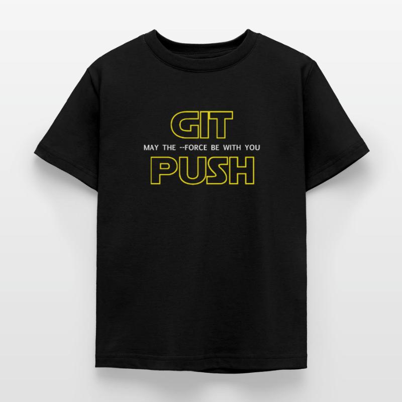 Git Push Nerd Developer Programmer Developer Kids' T-Shirt