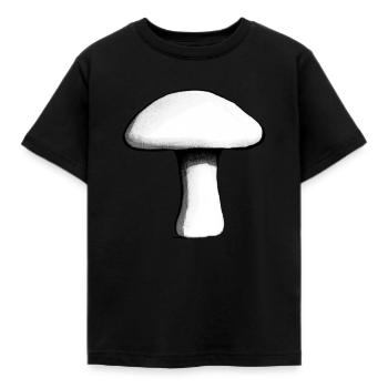 Champignons Champignons Vénéneux Mycologie Terreuse Naturelle 11 - T-shirt Enfant - noir - Devant - AI Model Kid Female (0cm)