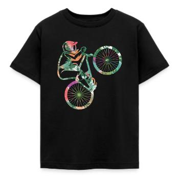 Mountain Bike Fahrrad Mädchen Mountainbike - Kinder T-Shirt - Schwarz - Vorne - AI Model Kid Female (0cm)