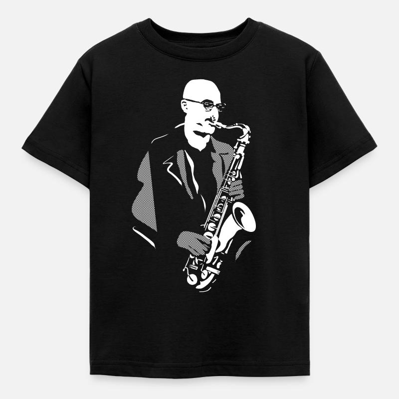 Design Michael Brecker - Kids' T-Shirt - black