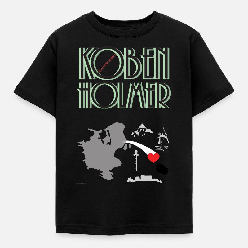 Københolmer - Børne-T-shirt - sort